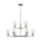 Nuvo Fixture, Chandelier, 9-Lght, Incandescent, 60W, 120V, A19, Medium Base, Bulb Count: 9 60/7189 - alternate 2